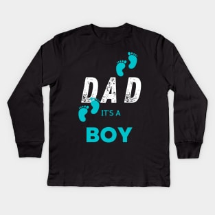 Ahoy it's a boy " new mom gift" & "new dad gift" "it's a boy pregnancy" newborn, mother of boy, dad of boy gift Kids Long Sleeve T-Shirt